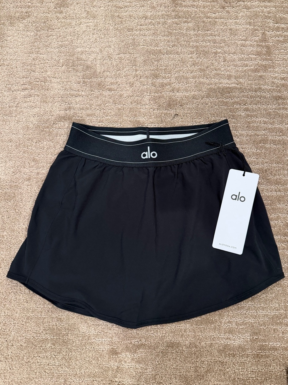 ALO NWT Yoga Black Athletic Mini Skirt